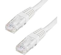 StarTech.com 10ft CAT6 Ethernet Cable - White CAT 6 Gigabit Ethernet Wire -650MHz 100W PoE++ RJ45 UTP Molded Category 6 Network/Patch Cord w/Strain Relief/Fluke Tested UL/TIA Certified (C6PATCH10WH)