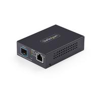 StarTech.com 10GbE Multi-Gigabit Open SFP+ Fiber Media Converter, Standalone 10
