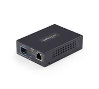 StarTech.com 10GbE Multi-Gigabit Open SFP+ Fiber Media Converter, Standalone 10 Gigabit Ethernet RJ-45 to 10GBASE-X SFP+, Single-Mode / Multi-Mode, 16K Jumbo Frames - TAA