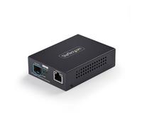 StarTech 10GbE SFP+ Fiber Media Converter, 10 Gigabit Ethernet RJ-45 to 10GBASE-X SFP+, Single-Mode, Multi-Mode, 16K Jumbo Frames, TAA Compliant