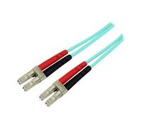 StarTech.com 10m 10 Gb Aqua Multimode 50/125 Duplex LSZH Fiber Patch Cable LC - LC