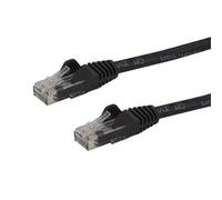StarTech.com 10m CAT6 Ethernet Cable - Black CAT 6 Gigabit Ethernet Wire -650MHz 100W PoE RJ45 UTP Network/Patch Cord Snagless w/Strain Relief Fluke Tested/Wiring is UL Certified/TIA