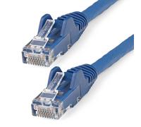 10m CAT6 Ethernet Cable - LSZH - 10 Gigabit 650MHz 100W PoE RJ45 10GbE UTP Network Patch Cord Snagless with Strain Relief - Blue, ETL Verified, 24AWG