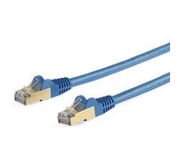 StarTech.com 10m CAT6a Ethernet Cable - 10 Gigabit Shielded Snagless RJ45 100W PoE Patch Cord - 10GbE STP Network Cable w/Strain Relief - Blue Individually Tested/Wiring is UL Certified/TIA