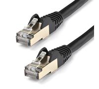 StarTech.com 10m CAT6a Ethernet Cable - 10 Gigabit Shielded Snagless RJ45 100W PoE Patch Cord - 10GbE STP Network Cable w/Strain Relief - Black Fluke Tested/Wiring is UL Certified/TIA