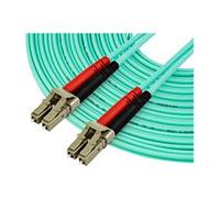 StarTech.com 10m OM4 LC Multimode Duplex Fiber Optic Patch Cable Aqua