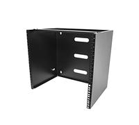StarTech.com 10U Wall Mount Network Rack, 14 in Deep (Low Profile), 19" Patch Panel Bracket for Shallow Server, IT Equipment, Network Switches, 77lbs/35kg Weight Capacity, Black (RACK-10U-14-BRACKET)