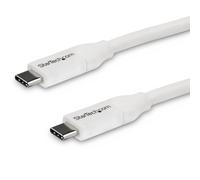StarTech.com 13ft (4m) USB-C Fast Charging Cable, Charge & Sync, 100W (5A) PD, USB 2.0, USB-IF Certified - White USB C Charging Cord