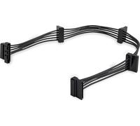 StarTech.com 15.7 in (400 mm) SATA Power Splitter Adapter Cable - M/F - 4x Serial ATA Power Cable Splitter (PYO4SATA), Black
