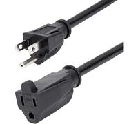 StarTech.com 15 ft Extension Cord - 16 AWG Power Extension Cable Cord - NEMA 5-15R to NEMA 5-15P - Power Supply Cord (PAC10115), 15 ft / 4.5 m
