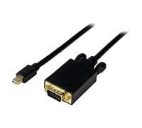 StarTech.com 15 ft Mini DisplayPort to VGA Adapter Converter Cable mDP to VGA 1920x1200 - Black