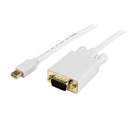 StarTech.com 15 ft Mini DisplayPort to VGA Adapter Converter Cable - mDP to VGA 1920x1200 - White
