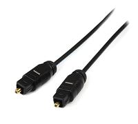 StarTech.com 15 ft Thin Toslink Digital Optical SPDIF Audio Cable
