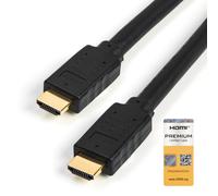 StarTech.com 15ft (5m) Premium Certified HDMI 2.0 Cable with Ethernet - High Speed Ultra HD 4K 60Hz HDMI Cable HDR10 - Long HDMI Cord (Male/Male Connectors) - For UHD Monitors, TVs, Displays