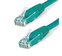 StarTech.com 15ft CAT6 Ethernet Cable - Green CAT 6 Gigabit Ethernet Wire -650MHz 100W PoE++ RJ45 UTP Molded Category 6 Network/Patch Cord w/Strain Relief/Fluke Tested UL/TIA Certified (C6PATCH15GN)