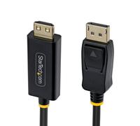 StarTech.com 15ft DisplayPort to HDMI Adapter Cable with Gripping Connectors, 4K 60Hz, HDR, Uni-Directional DP to HDMI Video Converter, DP Desktop to HDMI Monitor