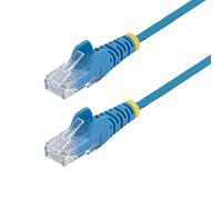 StarTech.com 15m Blue Slim CAT6 Ethernet Cable, Snagless RJ45, LSZH, 28AWG Pure Bare Copper, Slim Network Patch Cable/Cord