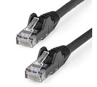 StarTech.com 15m CAT6 Ethernet Cable Black CAT 6 Gigabit Ethernet Wire 650MH...