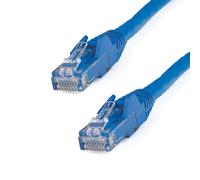 StarTech.com 15m CAT6 Ethernet Cable - Blue CAT 6 Gigabit Ethernet Wire -650MHz 100W PoE RJ45 UTP Network/Patch Cord Snagless w/Strain Relief Fluke Tested/Wiring is UL Certified/TIA