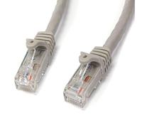 StarTech.com 15m CAT6 Ethernet Cable - Grey CAT 6 Gigabit Ethernet Wire -650MHz 100W PoE++ RJ45 UTP Category 6 Network/Patch Cord Snagless w/Strain Relief Fluke Tested UL/TIA Certified (N6PATC15MGR)