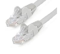StarTech.com 15m CAT6 Ethernet Cable - LSZH (Low Smoke Zero Halogen) - 10 Gigabit 650MHz 100W PoE RJ45 10GbE UTP Network Patch Cord Snagless with Strain Relief - Grey, CAT 6, ETL Verified, 24AWG
