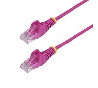 StarTech.com 15m Pink Slim CAT6 Ethernet Cable, Snagless RJ45, LSZH, 28AWG Pure Bare Copper, Slim Network Patch Cable/Cord