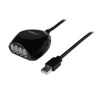StarTech.com 15m USB 2.0 Active Cable with 4 Port Hub