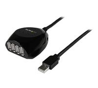 StarTech.com 15m USB 2.0 Active Cable with 4 Port Hub