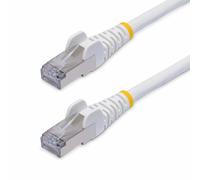 StarTech.com 15m White CAT8 Ethernet Cable Snagless RJ45 25G/40G 2000MHz 100W PoE++ S/FTP 26AWG Pure Bare Copper Wire LSZH Shielded Network Patch Cord w/Strain Reliefs Fluke Channel Tested
