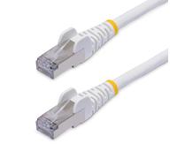 StarTech.com 15m White CAT8 Ethernet Cable Snagless RJ45 25G/40G 2000MHz 100W PoE++ S/FTP 26AWG Pure Bare Copper Wire LSZH Shielded Network Patch Cord w/Strain Reliefs Fluke Channel Tested