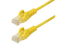 StarTech.com 15m Yellow Slim CAT6 Ethernet Cable. Snagless. 100W PoE.