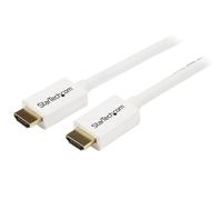 StarTech.com 5m / 16 ft CL3 Rated HDMI Cable w/ Ethernet - In Wall Rated Ultra HD HDMI Cable - 4K 30Hz UHD High Speed HDMI Cable - 10.2 Gbps - HDMI 1.4 Video/Display Cable - 30AWG, White