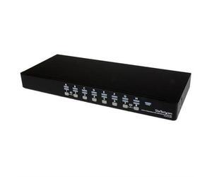 StarTech.com 16 Port 1U Rackmount USB KVM Switch Kit with OSD and Cables