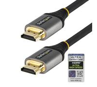 StarTech.com 16ft (5m) HDMI 2.1 Cable 8K - Certified Ultra High Speed HDMI Cable 48Gbps - 8K 60Hz/4K 120Hz HDR10+ eARC - Ultra HD 8K HDMI Cable - Monitor/TV/Display - Flexible TPE Jacket