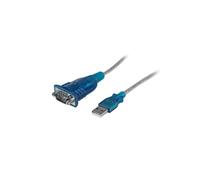 StarTech.com 17in 1-port Usb To Rs232 Db9 Serial Adapter Cable in Grey StarTech.com Grey
