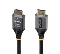 StarTech.com 1ft (30cm) Certified Ultra High Speed HDMI Cable, 8K 60Hz/4K 120Hz, HDMI 2.1 Cable with HDR10+ / eARC, 48Gbps, 8K HDMI Cord for Monitor/TV/Display, Flexible TPE Jacket