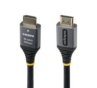 StarTech.com 1ft (30cm) Certified Ultra High Speed HDMI Cable, 8K 60Hz/4K 120Hz, HDMI 2.1 Cable with HDR10+ / eARC, 48Gbps, 8K HDMI Cord for Monitor/TV/Display, Flexible TPE Jacket