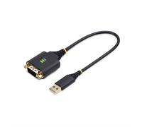 StarTech.com 1ft 30cm USB to Serial Adapter Cable COM Retention Interchangeable
