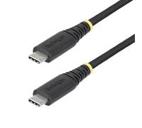 StarTech.com 1m (3.3ft) USB-C Charging Cable 240W (5A) PD EPR Dual-Layer Silicone/Braided Jacket USB 2.0 Laptop Charger Cable USB-IF Certified Rugged USB-C Charging Cord