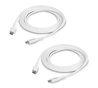 StarTech.com 1m (3.3ft) White USB-C Cable 2 Pack, 60W 3A Type-C Charging Cord for MacBook Air, Laptops, iPhone 16 Pro Max/15/Apple CarPlay, iPad Air/Pro/Mini, Samsung Galaxy S23 Ultra/S22