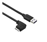StarTech.com 1m 3 ft Slim Micro USB 3.0 Cable M/M - Left-Angle Micro-USB - USB 3.0 A to Micro B - Angled Micro USB - USB 3.1 Gen 1 (5Gbps) (USB3AU1MLS), Black