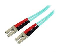 StarTech.com 1m 10 Gb Aqua Multimode 50/125 Duplex LSZH Fiber Patch Cable LC - LC