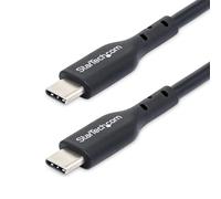 StarTech.com 1m (3ft) USB C Charging Cable USB-C Cable USB 2.0 Type-C Laptop Charger Cord 60W 3A Power Delivery TPE Jacket USB-C Data Transfer Cable M/M
