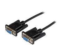 StarTech.com 1m Black DB9 RS232 Serial Null Modem Cable F/F DB9 Female to Fe...
