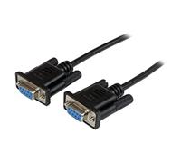 StarTech.com 1m Black DB9 RS232 Serial Null Modem Cable F/F - DB9 Female to Fem
