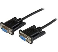 StarTech.com 1m Black DB9 RS232 Serial Null Modem Cable F/F - DB9 Female to Fem