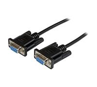 StarTech.com 1m Black DB9 RS232 Serial Null Modem Cable F/F - DB9 Female to Female - 9 pin RS232 Null Modem Cable - 1 meter, Black