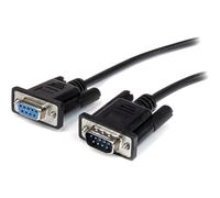 StarTech.com 1m Black Straight Through DB9 RS232 Serial Cable - DB9 RS232 Serial Extension Cable - Male to Female Cable (MXT1001MBK)