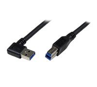 StarTech.com 1m Black SuperSpeed USB 3.0 Cable - Right Angle A to B - M/M
