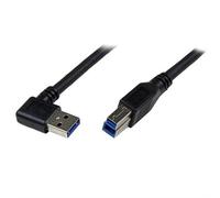 StarTech USB 3.0 Cable USB3SAB1MRA – SuperSpeed Right-Angle A to B (1m, Black, M/M)